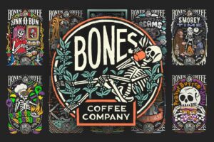 Bones Coffee packages